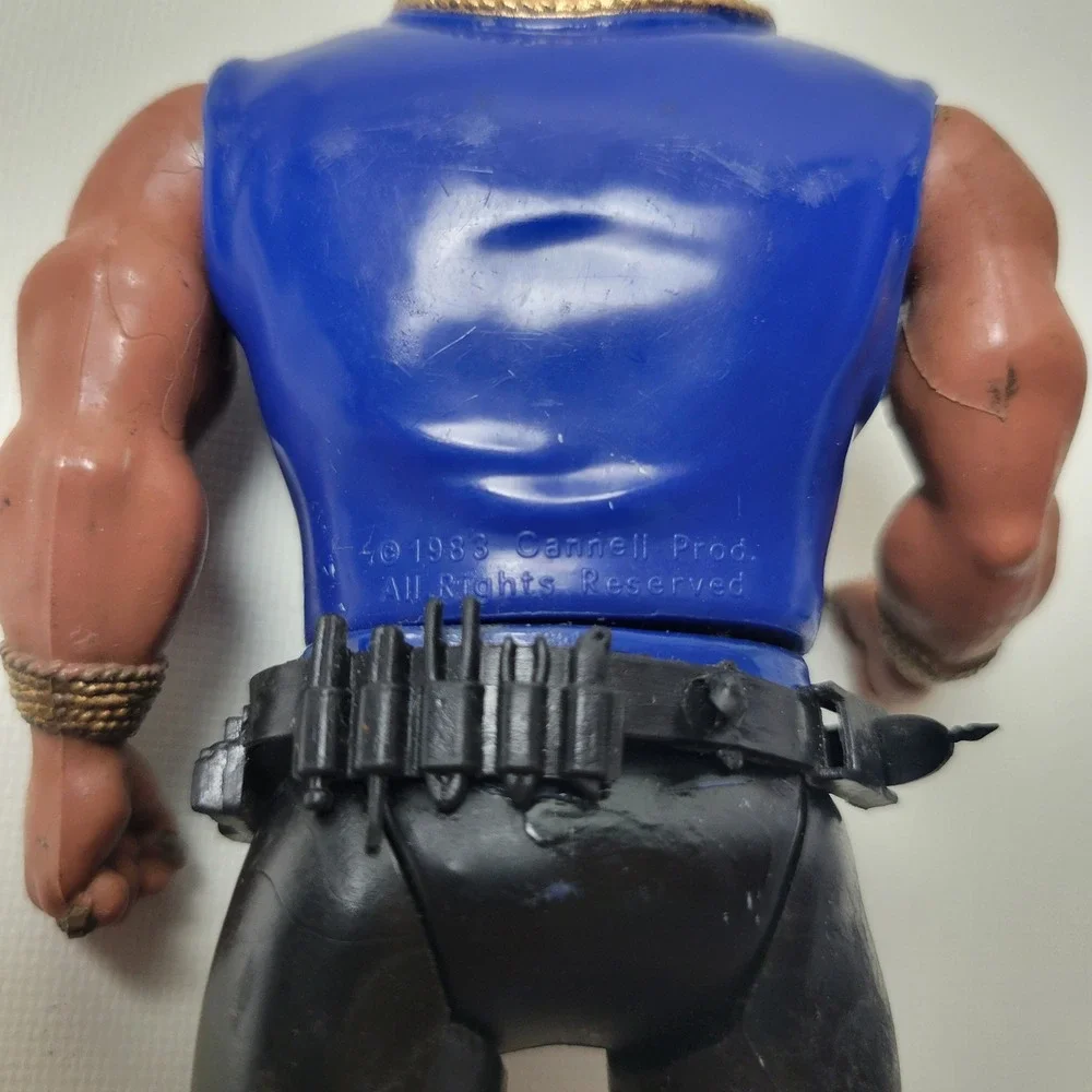 Vintage 1983 Mr. T Action Figure The A-Team Cannell Prod with Belt B.A. Baracus